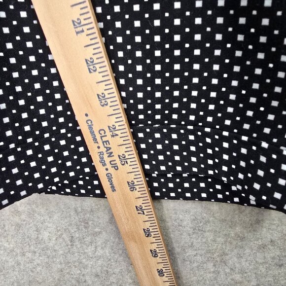 Lane Bryant Womens Polka Dot Pants Black Size 28 Stretch Slim Fit Polyester - Picture 10 of 10